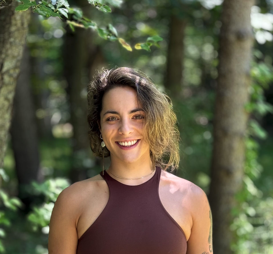 Emily teaching a private yoga session